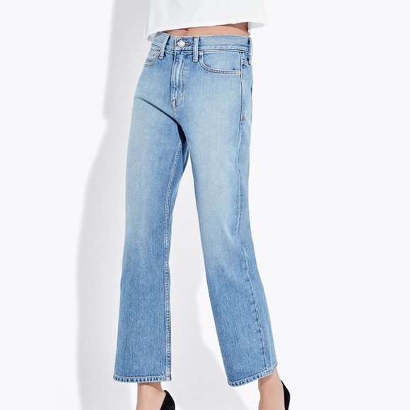 AYR Denim - AYR The Empire Ankle Cropped Jeans In Aquarius Wash Size 29.